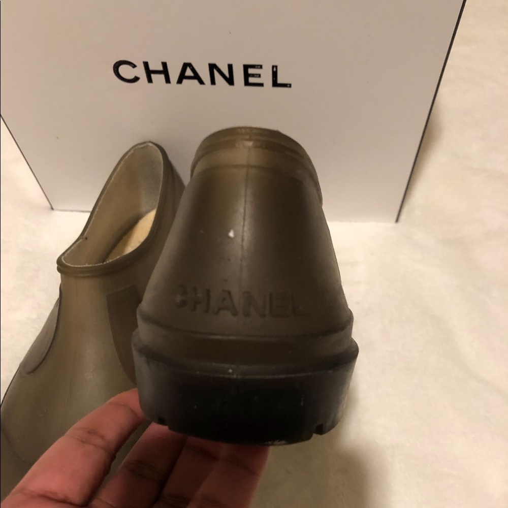 Authentic Chanel Women RainBoots Used No Box